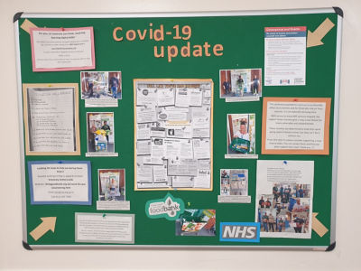 Covid-19 helpful information board | Asda Killingbeck