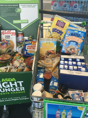 Donations to food bank local school and Hospital ward | Asda Swindon Haydon