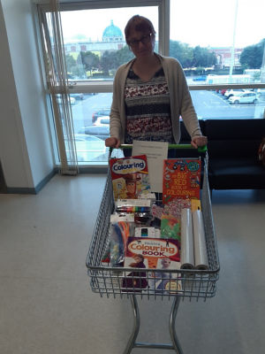 St john vianney school picking a donation up.  | Asda Trafford Park