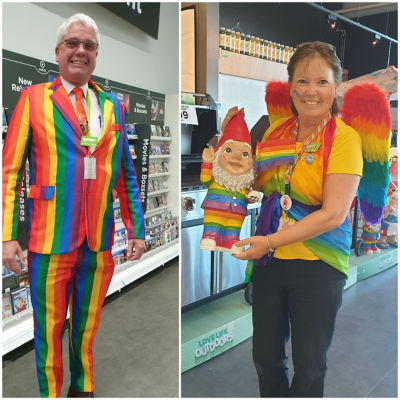 Rainbow support | Asda Newport Isle of Wight
