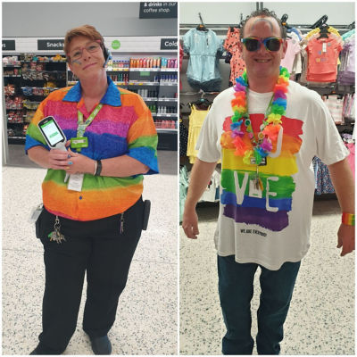 Rainbow support | Asda Newport Isle of Wight