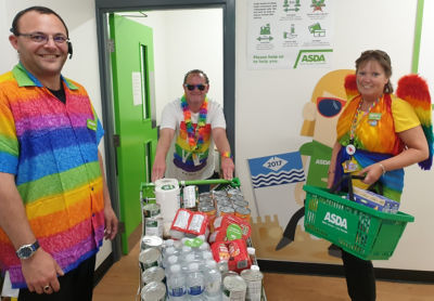 Colleagues foodbank donations | Asda Newport Isle of Wight