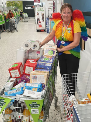 Bbusy day donating. | Asda Newport Isle of Wight