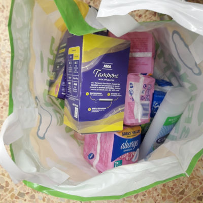 Cheshire without abuse Lianne picking up a donation  | Asda Crewe