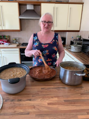 Kathleen Flynn from Asda Hamilton has been cooking meals for vulnerable people in the local community