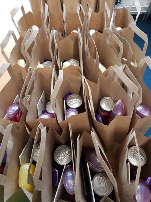 Pamper bags for hospice | Asda Pilsworth