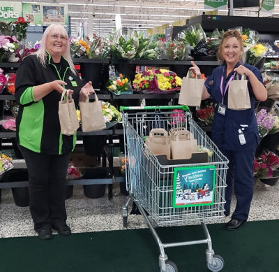 Pamper bags for hospice | Asda Pilsworth
