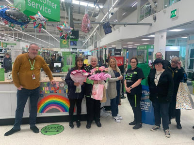 Tears all round as colleagues mark Pam’s final day  | Asda Donnington Wood