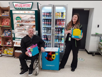 Outdoor toys donation to Sports Rebooted CIC | Asda Wigan