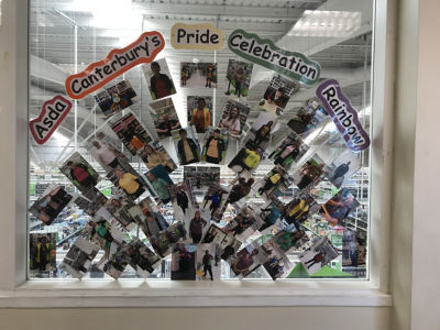 Asda Canterbury’s Pride rainbow  | Asda Canterbury
