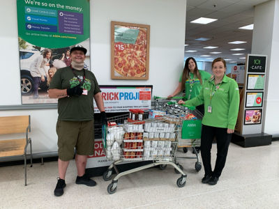 Donation to The Brick food bank | Asda Wigan