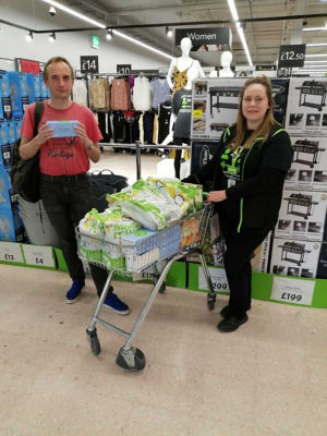 Donation of face masks to Colwell Court | Asda Luton