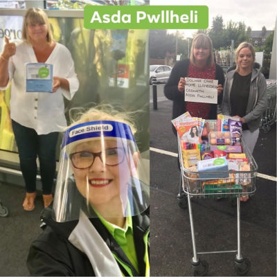 Donation of face masks to Dolwar Care Home | Asda Pwllheli