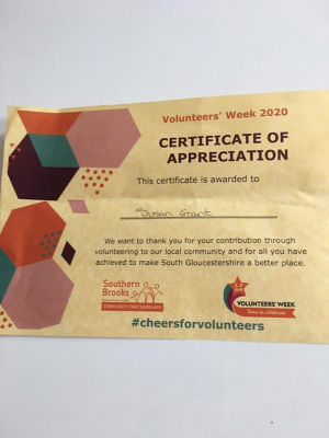 Certificate of appreciation | Asda Longwell Green