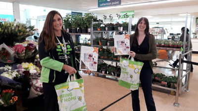 Donation of scrap books and notebooks for St Bernard Lovell School | Asda Longwell Green