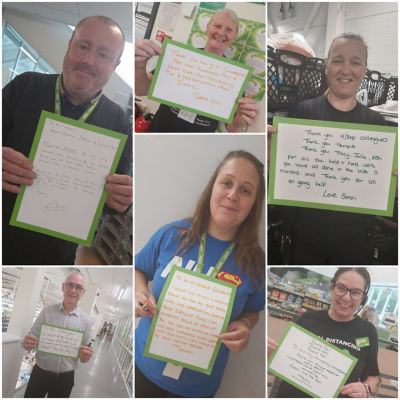Thank you to our colleagues | Asda Donnington Wood