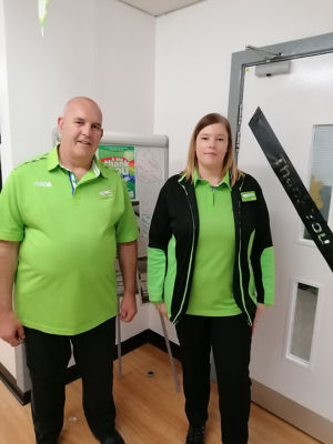 Father daughter duo at Asda Wythenshawe | Asda Wythenshawe