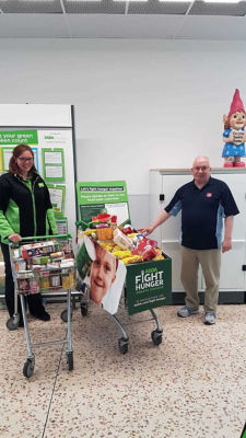 Donations to Salvation Army food bank | Asda Peterhead