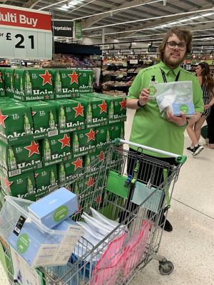 Donation to Malmesbury Lawn Care Home | Asda Havant