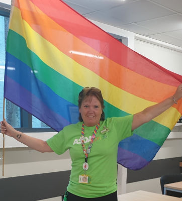 Flying the flag for Rainbow week  | Asda Newport Isle of Wight