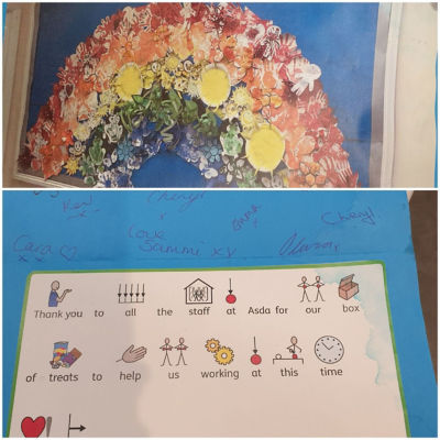 Thank you card from school | Asda Newport Isle of Wight