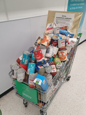 Customer donations for homeless | Asda Kilmarnock