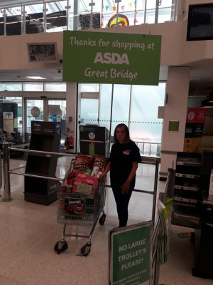 Food parcel donation  | Asda Great Bridge