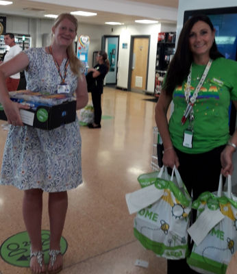 Food parcel donations for vulnerable children  | Asda Longwell Green