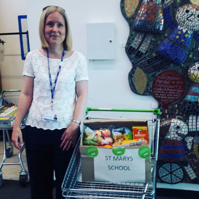 St Mary's School donation | Asda Shaw