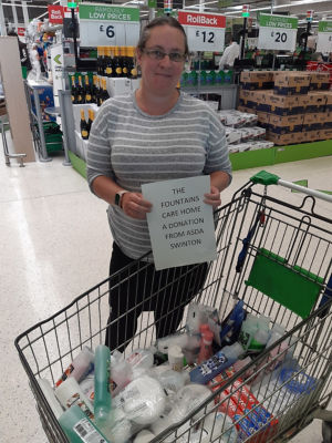 Toiletries donation to The Fountains care home | Asda Trafford Park