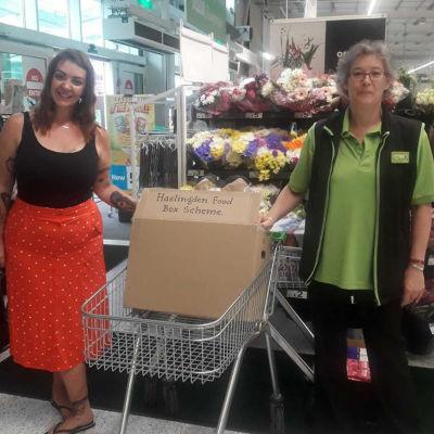 Supporting food box initiative | Asda Rawtenstall