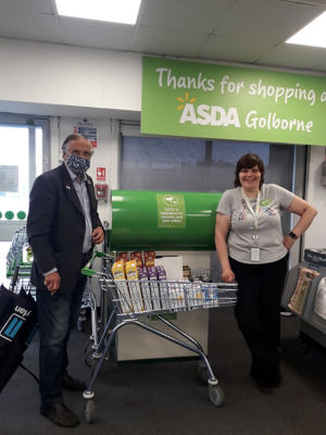 Donation to local foodbank  | Asda Golborne
