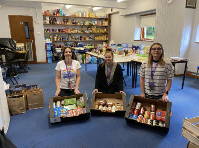 Wheatley Park School food bank donation | Asda Wheatley