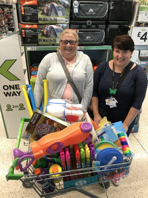 Ladeside Primary School donation | Asda Stenhousemuir