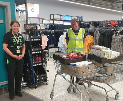 Ventnor Community Foodbank donation | Asda Newport Isle of Wight