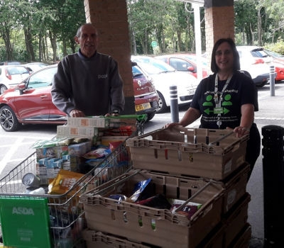 Donation  to Newport Foodbank | Asda Newport
