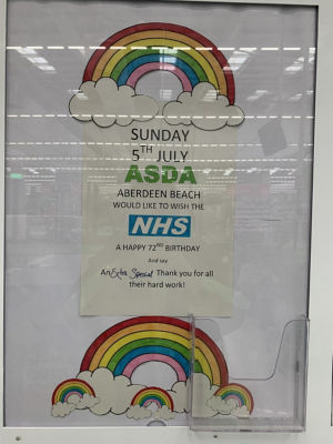 Happy birthday NHS | Asda Aberdeen Beach