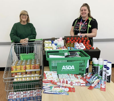 Donation to Newark Food Bank | Asda Newark