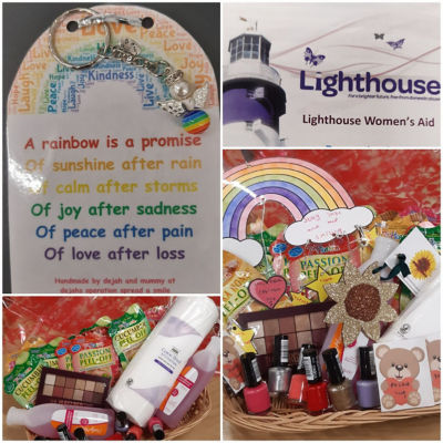 Lighthouse Women's Aid pamper evening donation  | Asda Ipswich Stoke Park