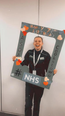 NHS 72 celebration selfie board  | Asda Cookstown