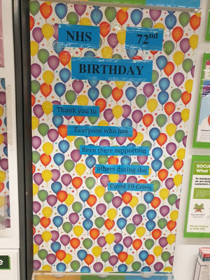 NHS 72nd Birthday Greetings | Asda Hereford