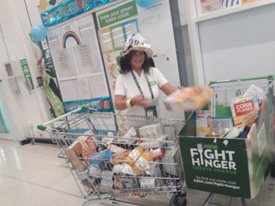 Donation to food bank  | Asda Stockton