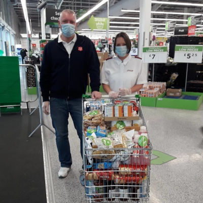 Food donation to the Salvation Army | Asda Reddish