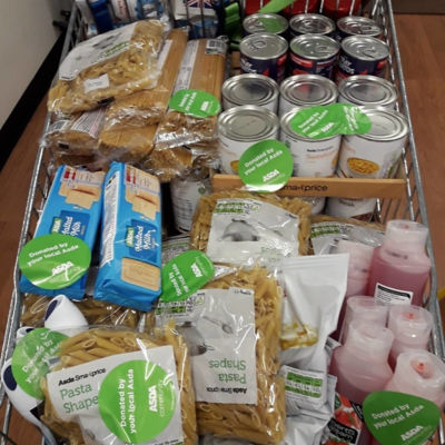 Food donation to the Salvation Army | Asda Reddish