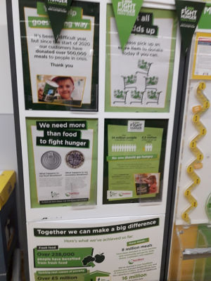 Fight Hunger up and running .2 trollies of food already picked up by our local food bank. | Asda Taunton