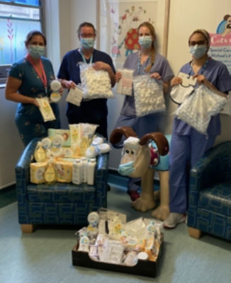 Nursing staff from St Micheal's Hospital baby unit thank us for donations | Asda Longwell Green