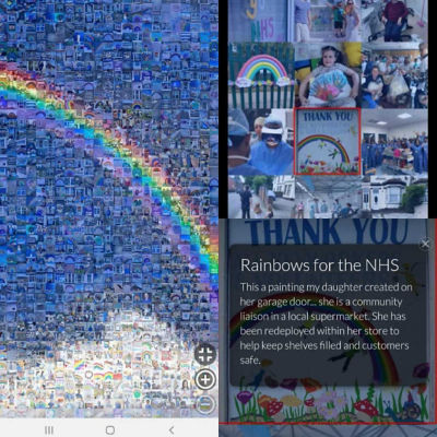 The Peoples Picture - Rainbow for the NHS  | Asda Bromborough