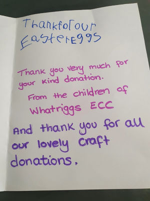 Thank you card | Asda Kilmarnock