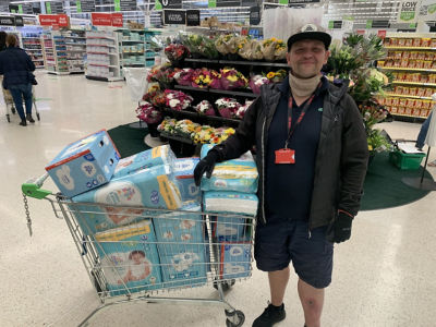 Donation to The Brick food bank | Asda Wigan