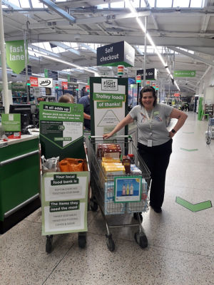 Donation to Ashton Churches Together Food Bank | Asda Golborne